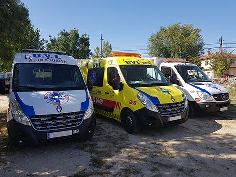 Ambulancias en servicio San Jose